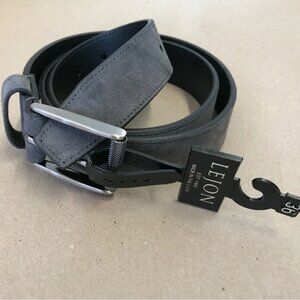 Lejon Grey Suede Belt